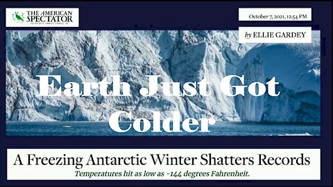 Antarctic Coldest On Record Since 1957