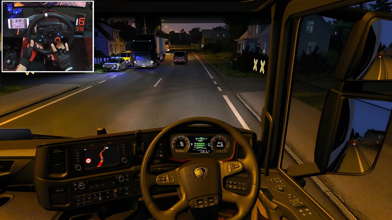 Twilight Time Work Using Overweight Transport Specials - Euro Truck Simulator 2 | Logitech G29