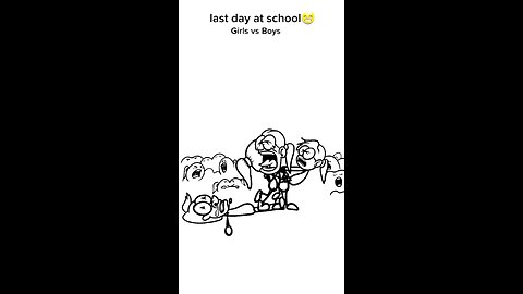 Last day at school Girls vs boys