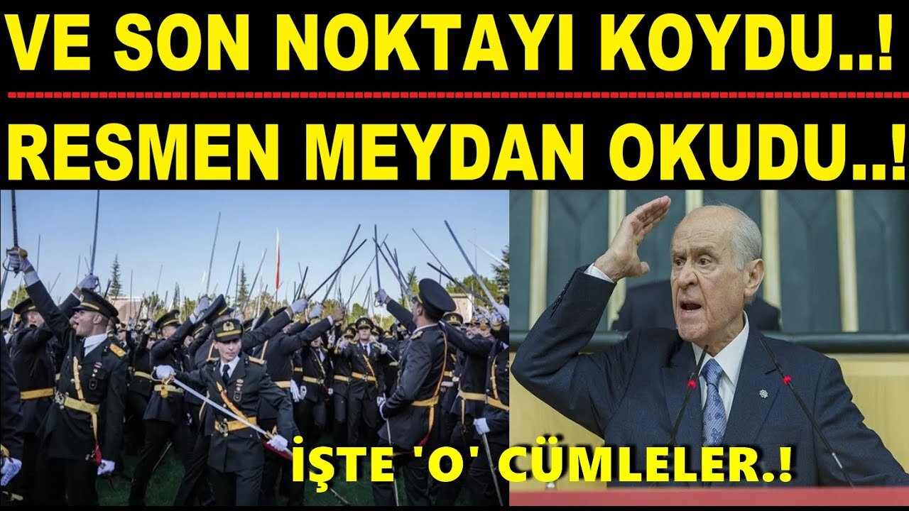 Bahçeli Meydan Okudu! İşte O Cümleler.