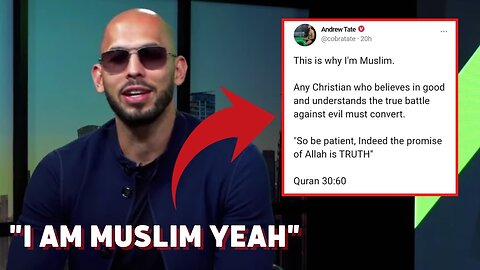 ANDREW TATE RESPONDS ABOUT CONVERTING TO ISLAM