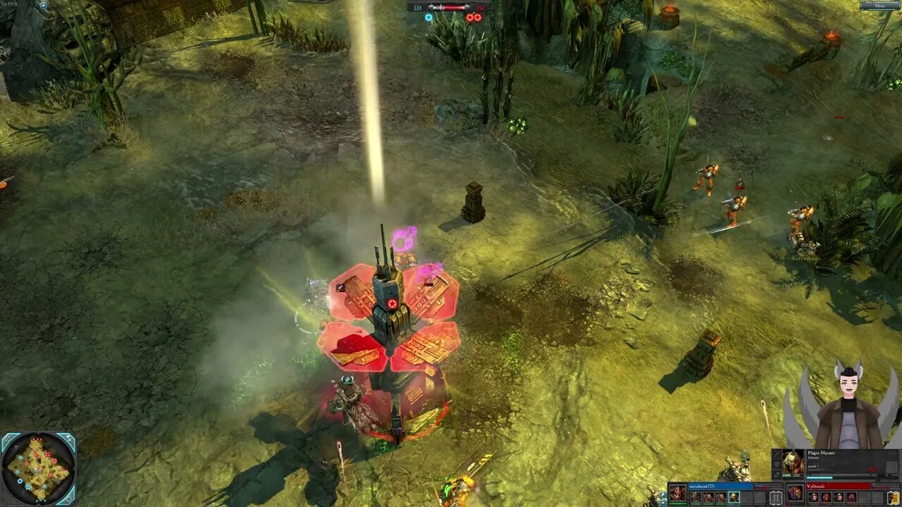 Initialmink7771 (Chaos Lord) vs VyDostali ( Tech Marine) || Dawn of War 2: Elite Mod