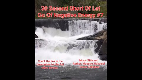 30 Second Short Of Let Go Of Negative Energy | #meditation #shorts #shortsvideo #waterfall #7