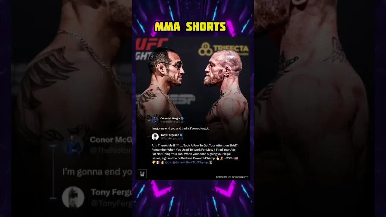 MMA SHORTS: Tony Ferguson Vs Conor McGregor (SHOTS FIRED) #mmamemes #ufcmemes #ufc #mma