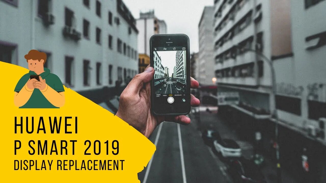 Huawei PSmart 2019, screen replacement, repair video