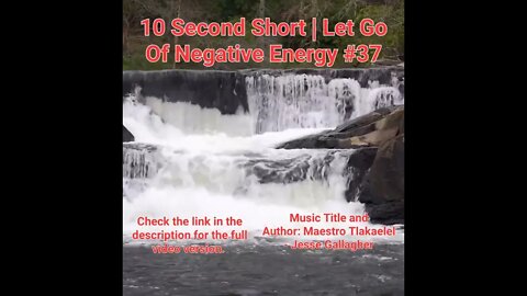 10 Second Short Of Let Go Of Negative Energy | #meditation #shorts #shortsvideo #waterfall #37