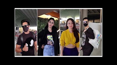 Karan Johar, Pulkit Samrat, Sandeepa Dhar & Warina Hussain snapped at the Airport | SpotboyE