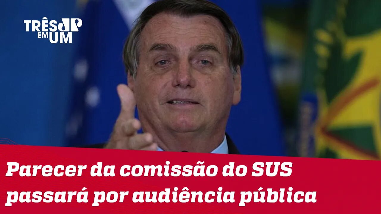 Com avaliação da Conitec contra kit Covid, Bolsonaro mantém-se contra isolamento