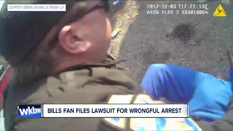 Bills fan files lawsuit for wrongful arrest