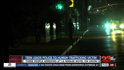 Teen leads police to human trafficking victim and suspects