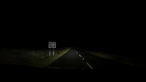 Night driving from two bridges Dartmoor. GoPro 23rd March 2023