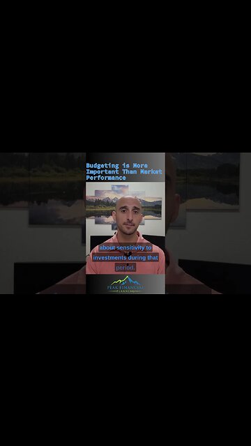 Budgeting Is More Important Than Market Performance