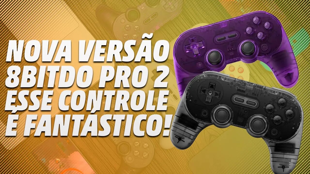 SIMPLESMENTE SENSACIONAL! O NOVO CONTROLE DA 8BitDO PRO 2 ESPECIAL para PC/Switch Review/Análise