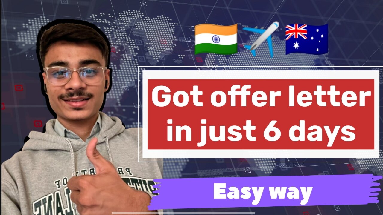 Got offer letter in Just 6 days - student visa process - Australia au - ECU