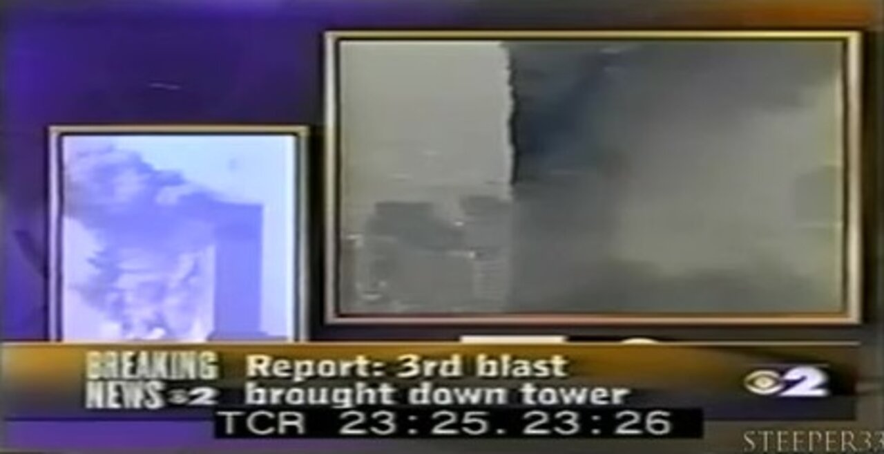 9/11: CBS News & CNN Reports Third Ground Level Explosion Caused WTC to 'Collapse'