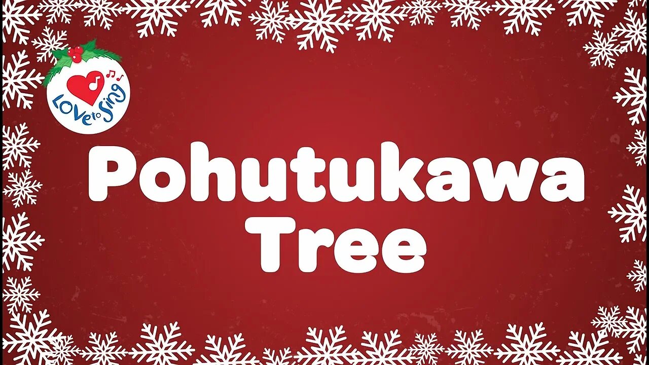 Pohutukawa Tree with Lyrics Christmas Song