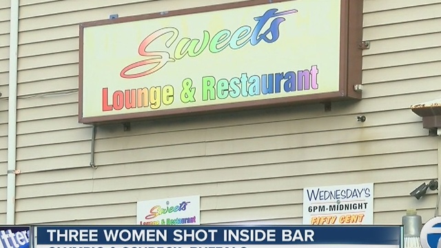 Three women shot inside bar