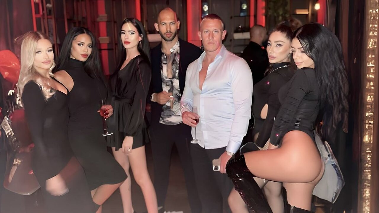 Andrew Tate’s $62M🇷🇴Mansion PARTY w/ 9 of his GIRLFRIENDS😍😈