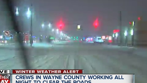 Snow cleanup underway across metro Detroit