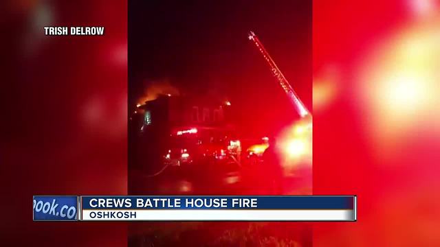 Crews battle Oshkosh fire in multi-unit home