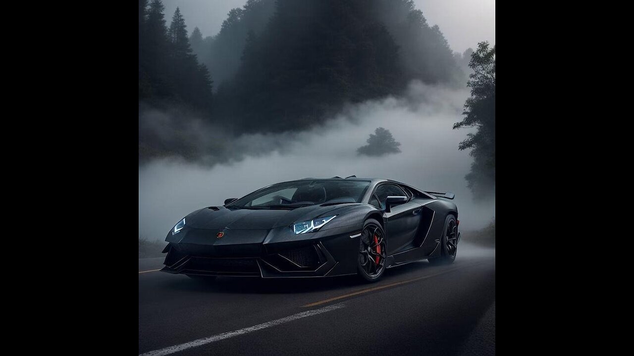 Luxury Black Lamborghini Aventador SRJ Roadster