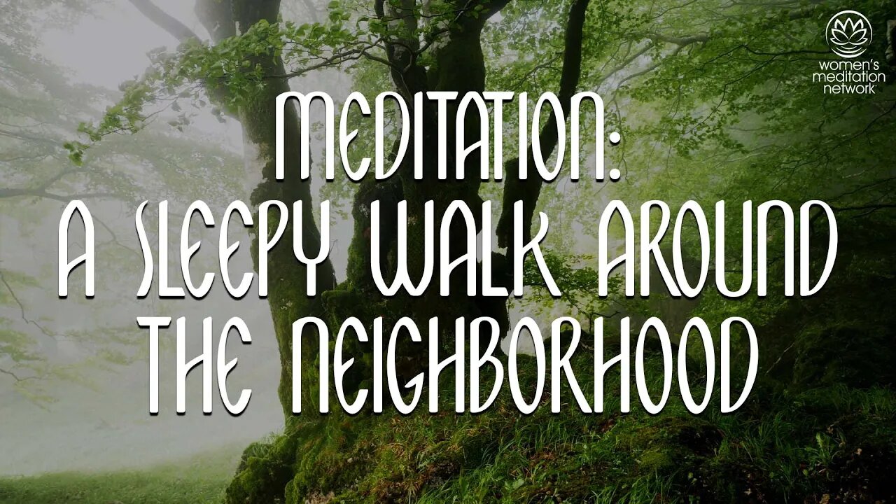 A Sleepy Walk Around The Neighborhood // Sleep Meditation for Women