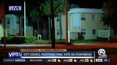 Riviera Beach council postpones vote on Stonybrook renovation