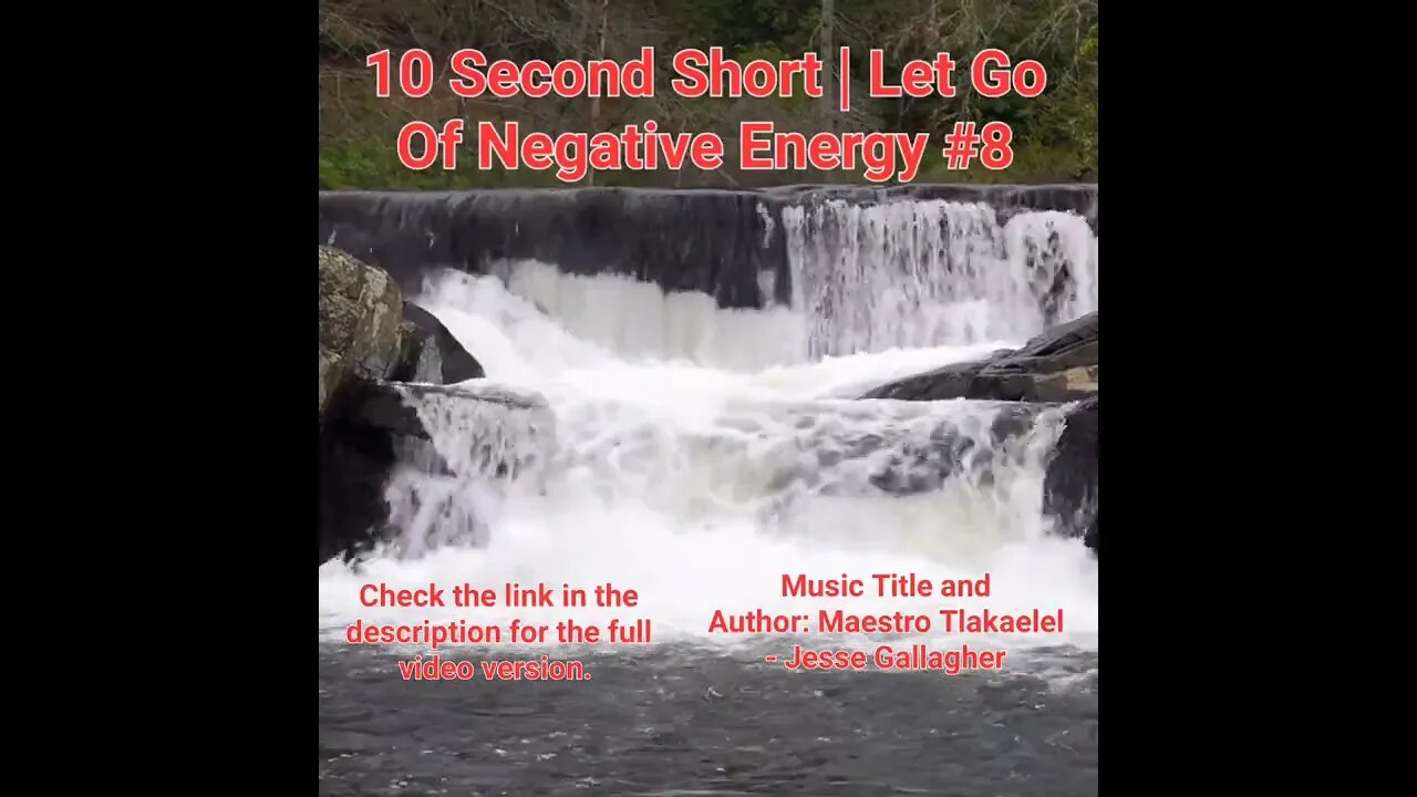 10 Second Short Of Let Go Of Negative Energy | #meditation #shorts #shortsvideo #waterfall #8