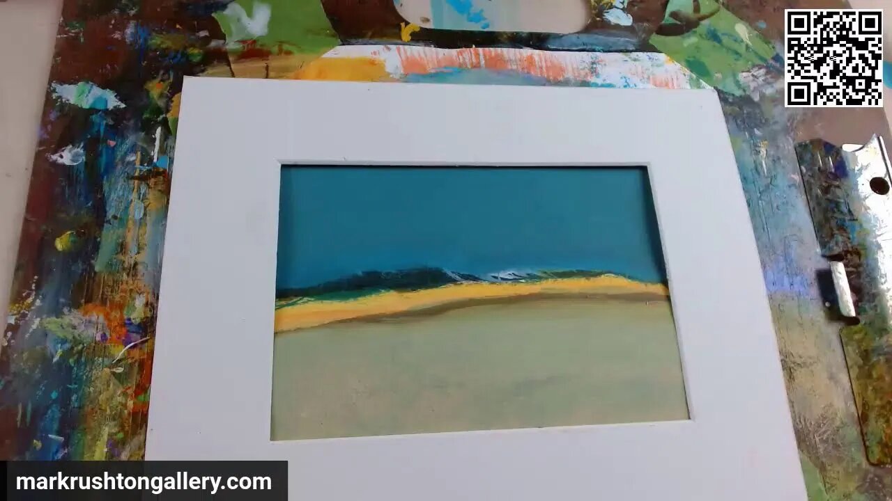 Sunday Soft Focusing Painting on Watercolor Paper