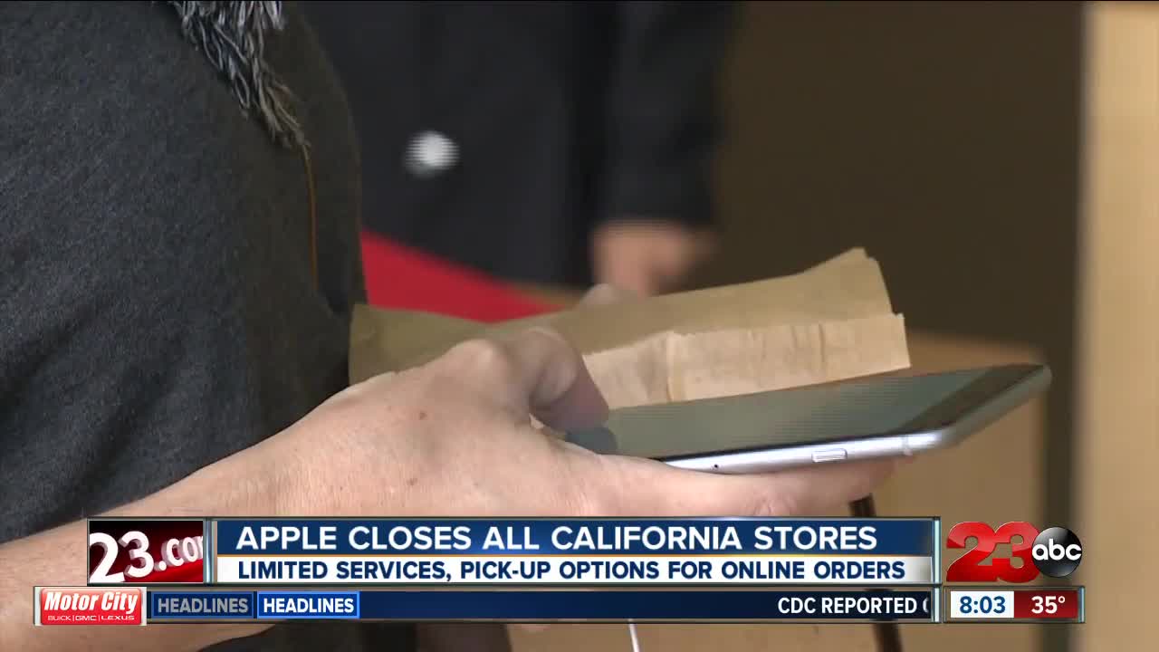 Apple closes all California stores