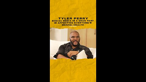 @tylerperry Social media is a drug that is affecting everyone’s mental health