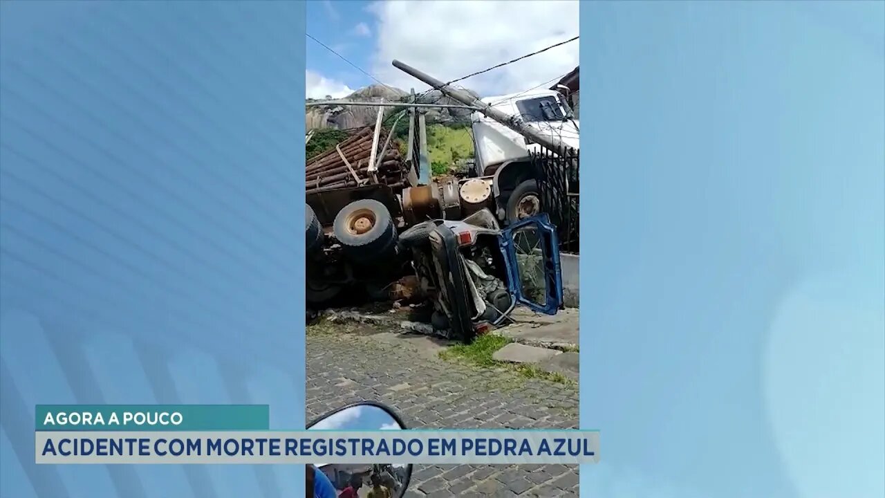 Agora há Pouco: Acidente com Morte Registrado em Pedra Azul.