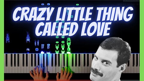 #Queen - Crazy Little Thing Called Love Piano Light Visualizer #rushe #crazylittlethingcalledlove