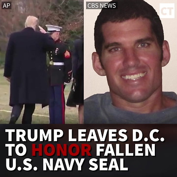 Trump Leaves D.C. To Honor Fallen U.S. Navy Seal