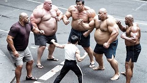Gangsters Don’t Realize The Little Man They Gang Up Can Defeat Them All With One Move