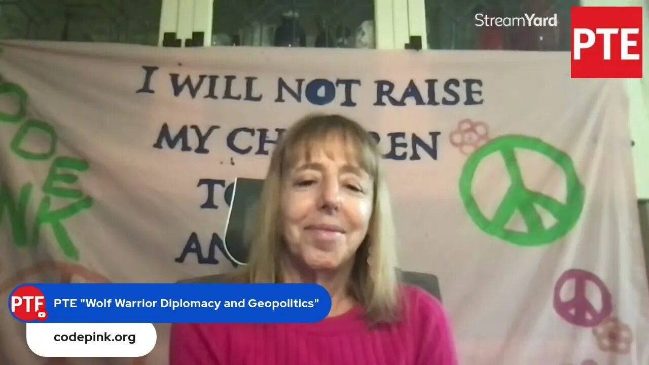 LIVE CHAT: Medea Benjamin : Ukraine & EU destruction. USA sacrificing EU & UKR for their own