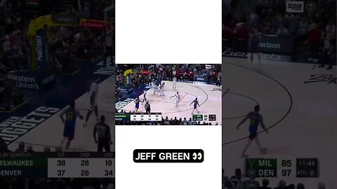 Jeff Green POSTERIZED Giannis 👀