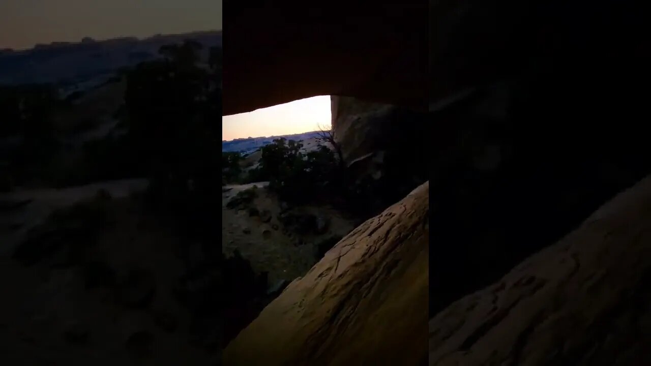 Out in the Utah desert 🏜 exploring some potential shelters in some cool rock formations!