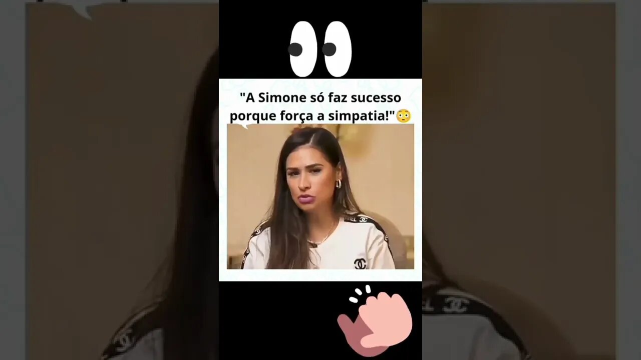 Gente, que resposta que a Simone deu para uma pergunta indesejada #shorts