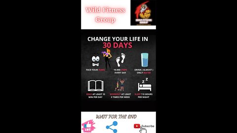 🔥Change your life in 30 days🔥#shorts🔥#fitnessshorts🔥#wildfitnessgroup🔥17 march 2022🔥