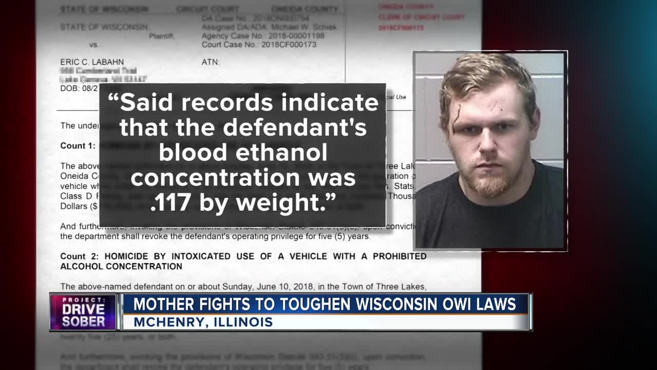 Illinois mom fights to toughen Wisconsin OWI laws after losing son