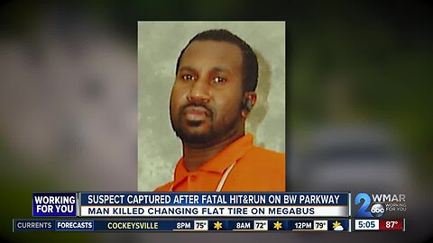 41-year-old hit and killed while changing Megabus tire on BWI Parkway