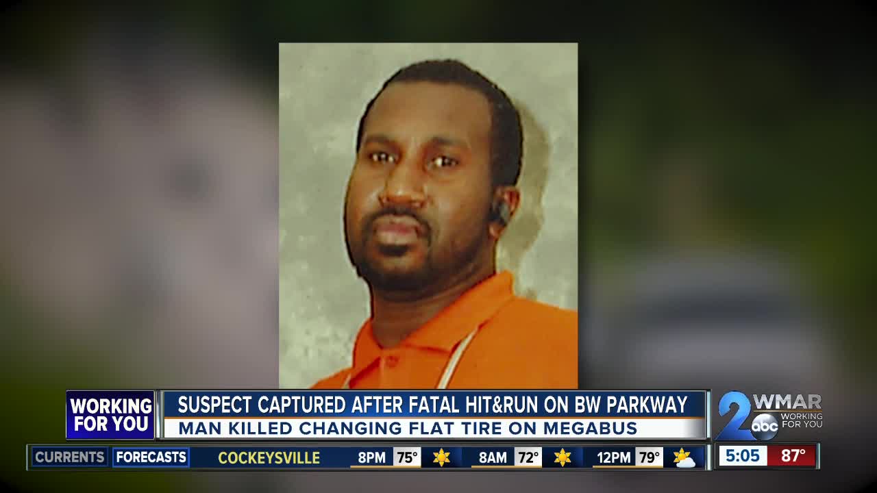 41-year-old hit and killed while changing Megabus tire on BWI Parkway