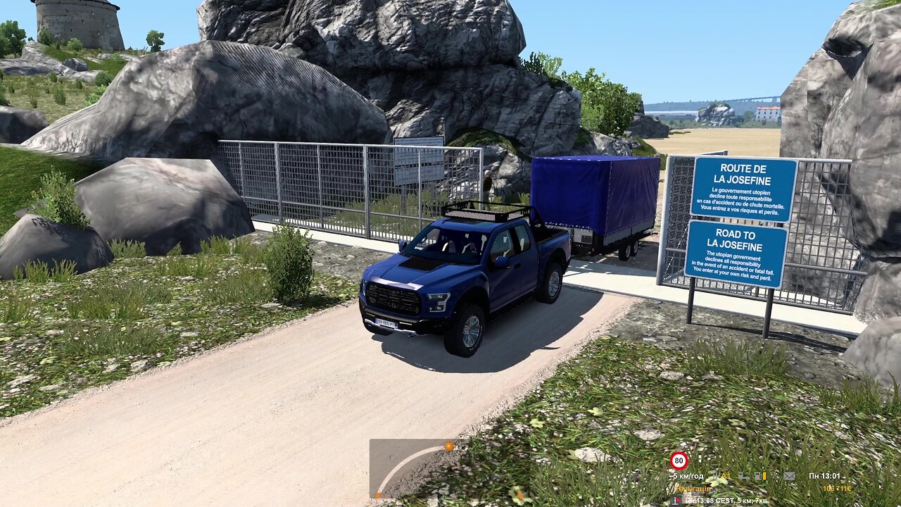 ETS2, Grand Utopia, Ford F-150 Raptor, La Josefine - Dolan sur Mer