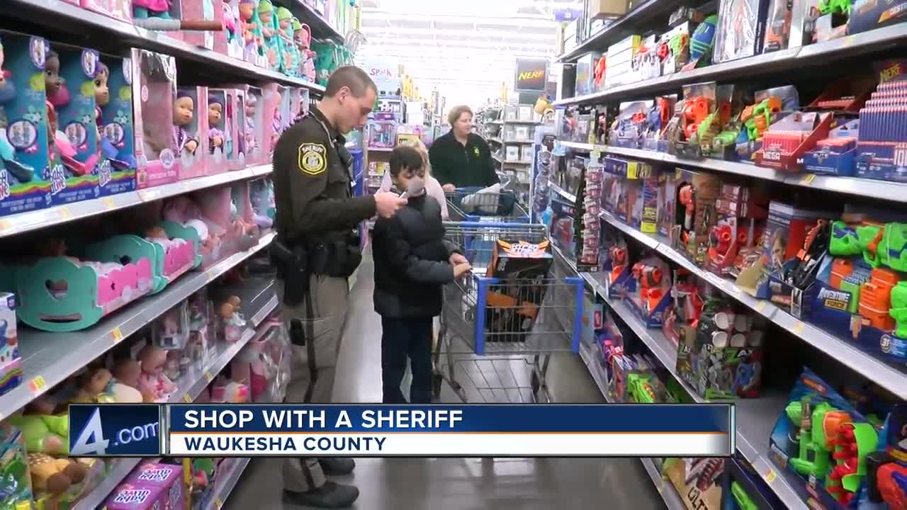 The Waukesha County Sheriff's office shopped with kids over the weekend