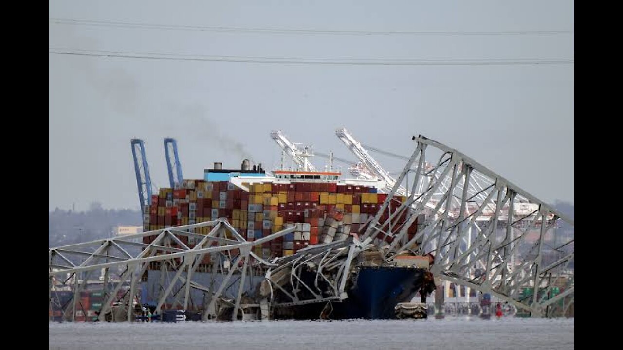 Baltimore bridge collapses after powerless cargo ship rams into support column; 6 presumed dead