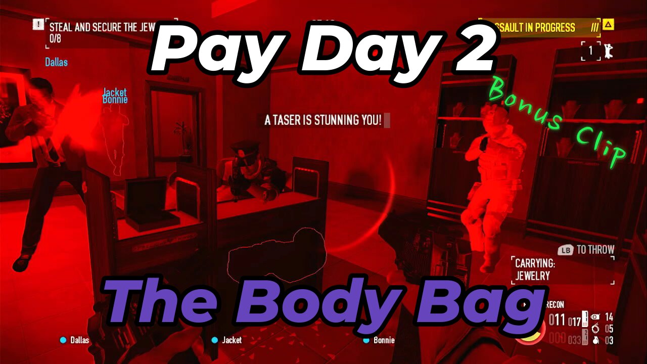 Payday 2 Single Player: Risk It All for a Body Bag! Intense Heist American Style