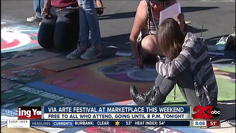 Chalk art on display at Via Arte Festival this weekend