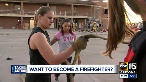 More women wanted as firefighters in Phoenix