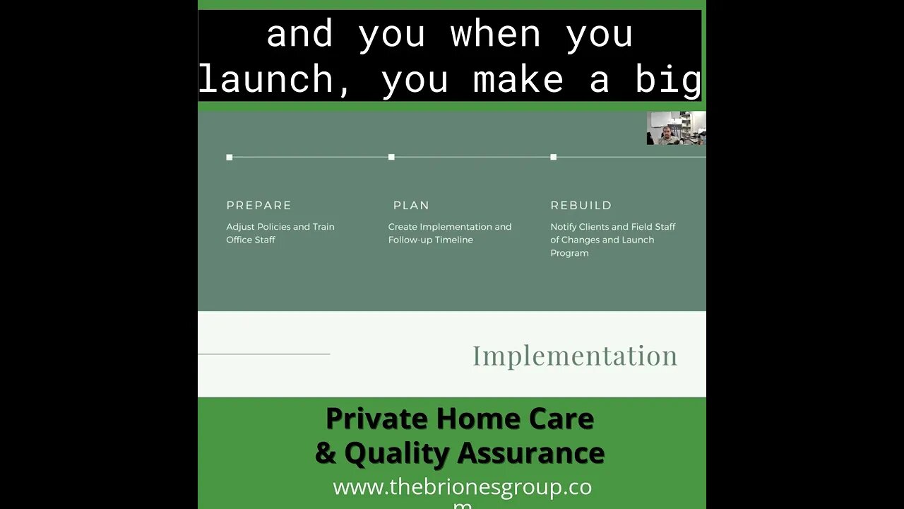 Quality Assurance and Private Home Care Part 12